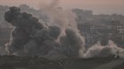 Smoke rises from Israeli bombardment of the Gaza Strip, seen from southern Israel, last week.