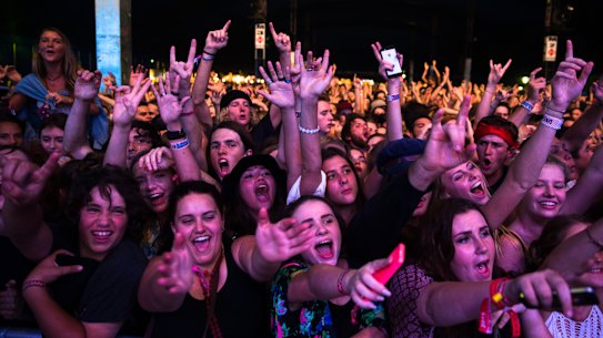 The Bluesfest crowd in April, 2015.