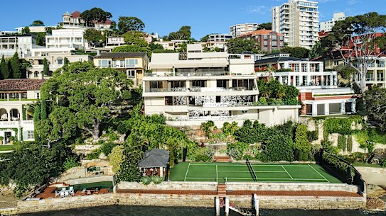 The Point Piper mansion Edgewater has been subject to ongoing ownership speculation since it last traded in 2020 for $95 million.