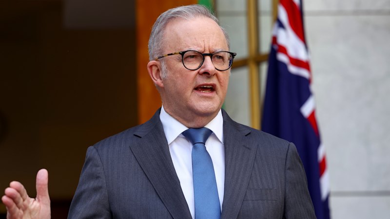 Prime Minister Anthony Albanese speaks in Perth