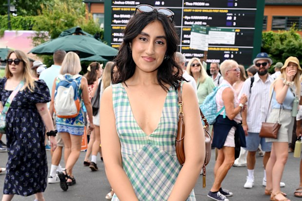 Ambika Mod at the 2026 Wimbledon Championships at the All England Lawn Tennis and Croquet Club, London. Saturday July 4, 2026.