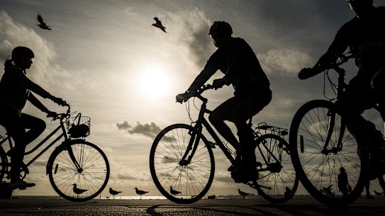 The City of Melbourne aims to have seven per cent of trips into the city made by bike by next year, rising to ten per cent in 2030.