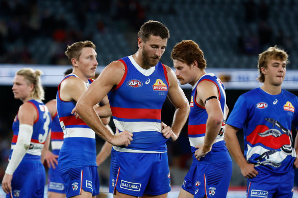 The Bulldogs were upset by the Bombers on Friday night.