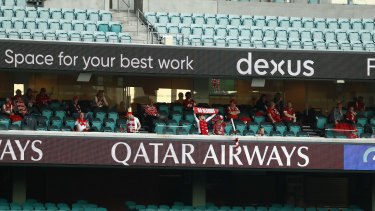 The Swans are working through safety measures for Saturday's game against Gold Coast at the SCG.