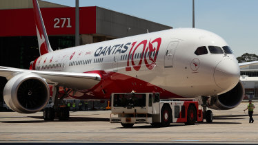 Qantas's second ultra-long haul "research flight" arrives in Sydney last week.