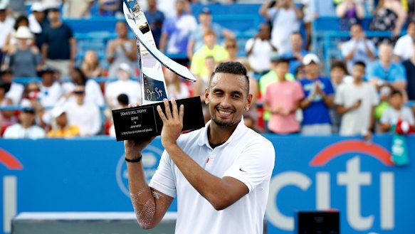 Nick Kyrgios won last year's Citi Open, but the event has been cancelled for 2020.