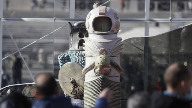 Also "science fiction"- themed: the nativity scene at St Peter's Square in December.