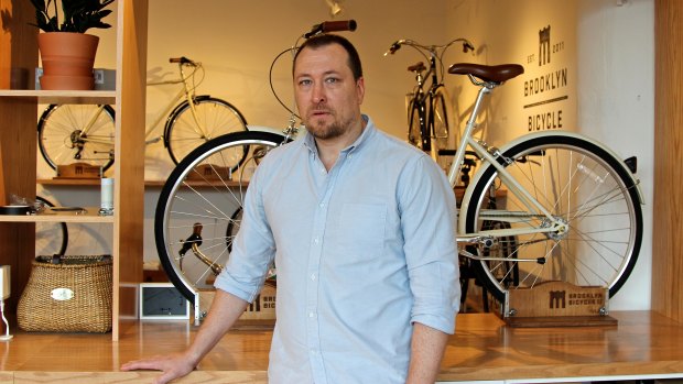 Ryan Zagata, founder of Brooklyn Bicycle Co, at the company's offices in New York.  