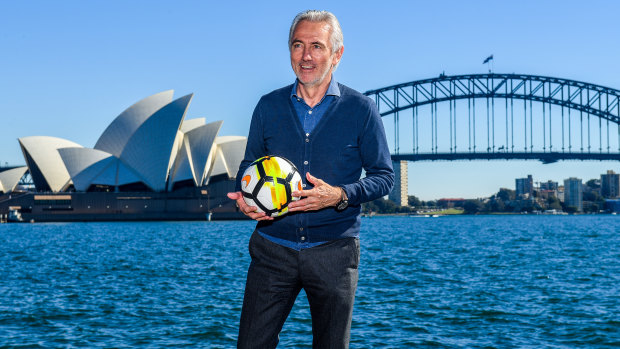 Bridging the gap: Bert van Marwijk will take the Socceroos to the World Cup before Graham Arnold takes over afterward.