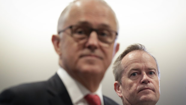 Prime Minister Malcolm Turnbull and Opposition Leader Bill Shorten.