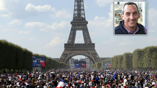 Rohan Arnold went on a sightseeing tour of Paris with police.