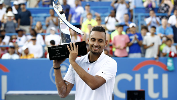 Nick Kyrgios won last year's Citi Open, but the event has been cancelled for 2020.