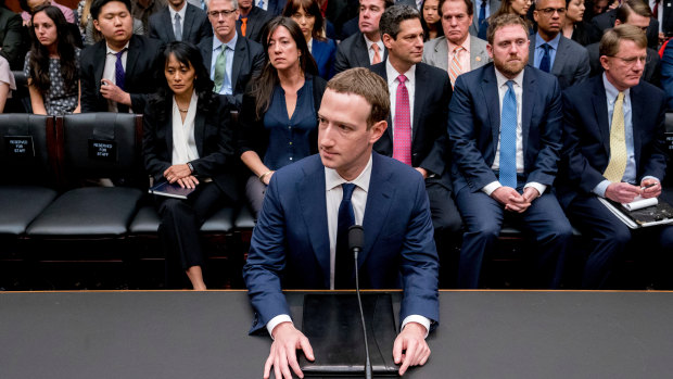 Facebook CEO Mark Zuckerberg preparing to testify before US Congress.