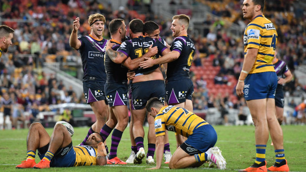 Melbourne gave Parramatta a touch-up during Magic Round.