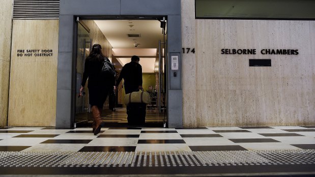 Selborne Chambers in Sydney's CBD, where Deyson Heydon has his office.