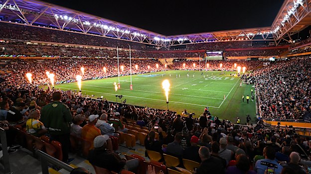 A packed Suncorp Stadium at last month’s Magic Round.
