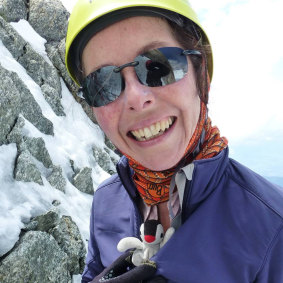 Ruth McCance with her toy penguin, which was retrieved by the search team along with GoPro footage.