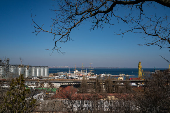 A port in Odesa, Ukraine, on March 15.