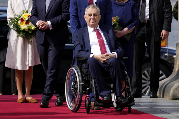 Czech Republic’s President Milos Zeman has been taken to hospital the day after the national election. 