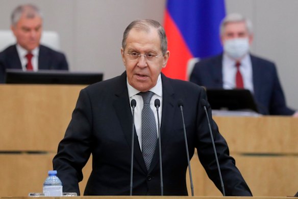 Russian Foreign Minister Sergei Lavrov.