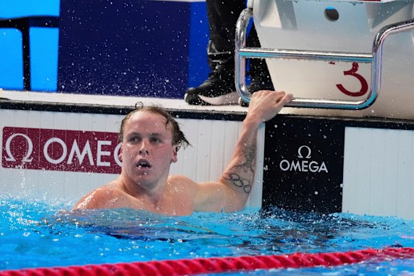 Sam Short in action for Australia in Singapore. 