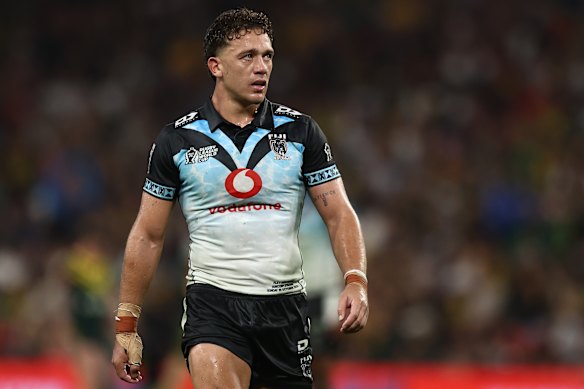 Kurt Donoghoe stole the show despite the Kangaroos beating Fiji.