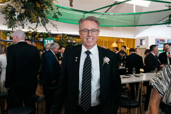 Tabcorp chairman Bruce Akhurst at Derby Day in 2022.