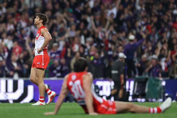 Dane Rampe after Sydney’s defeat to Fremantle.