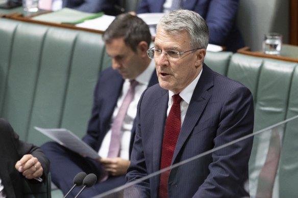 Attorney-General Mark Dreyfus during Question Time at Parliament House on Monday.