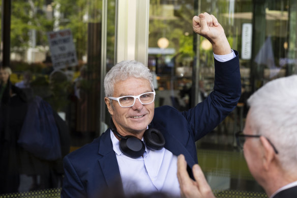 David McBride arrives at the ACT Supreme Court.