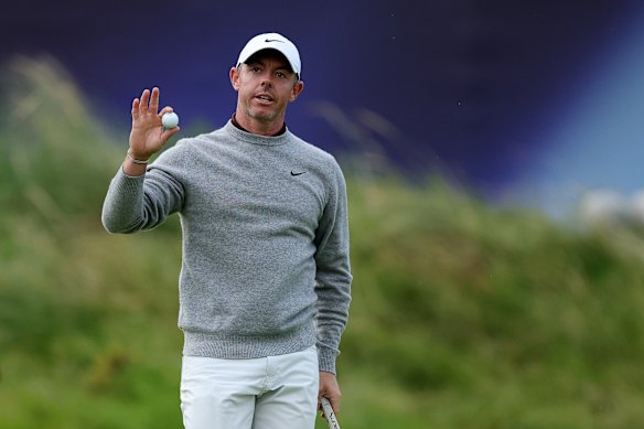 Local hope Rory McIlroy shot one under on the first day at Royal Portrush.