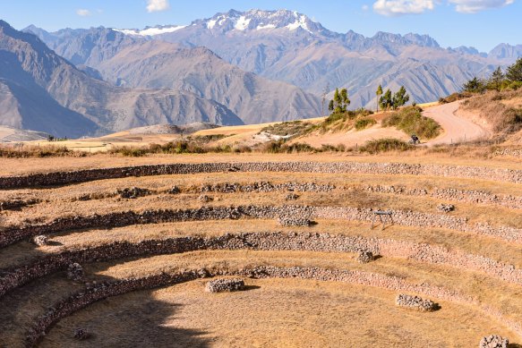 The mysterious Moray archaeological site outside of Cusco which may have been designed to experiment with food crops. Makes sense when you consider Peru’s astonishing food and cuisine scene.