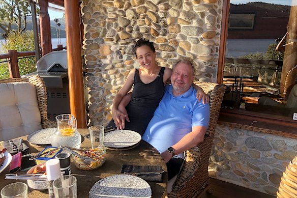 Richard White and Christine Kontos in January 2022.