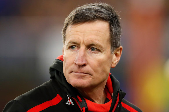 Essendon coach John Worsfold is self-isolating in Western Australia for two weeks.
