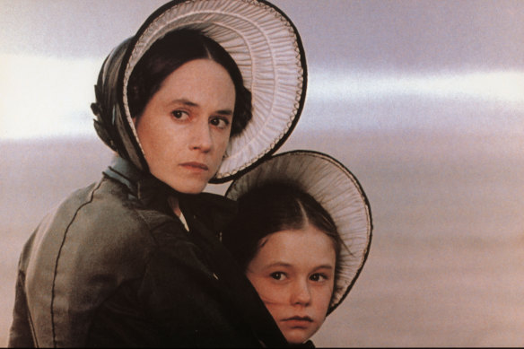 Anna Paquin and Holly Hunter in The Piano.