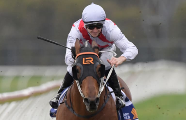 Ready to shine: Graff wins the San Domenico Stakes.