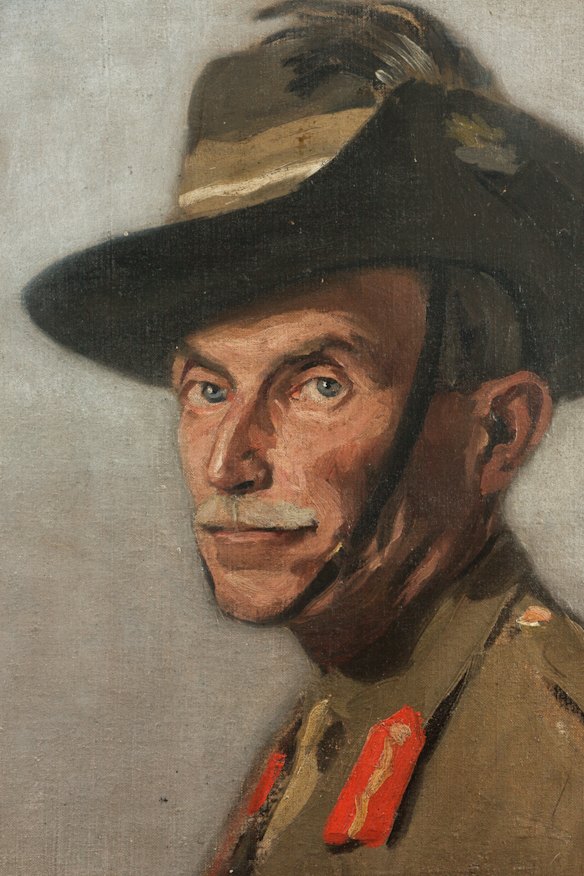 James McBey’s portrait of Lieutenant-General Sir H. G. Chauvel, KCB, KCMG, 1918.
