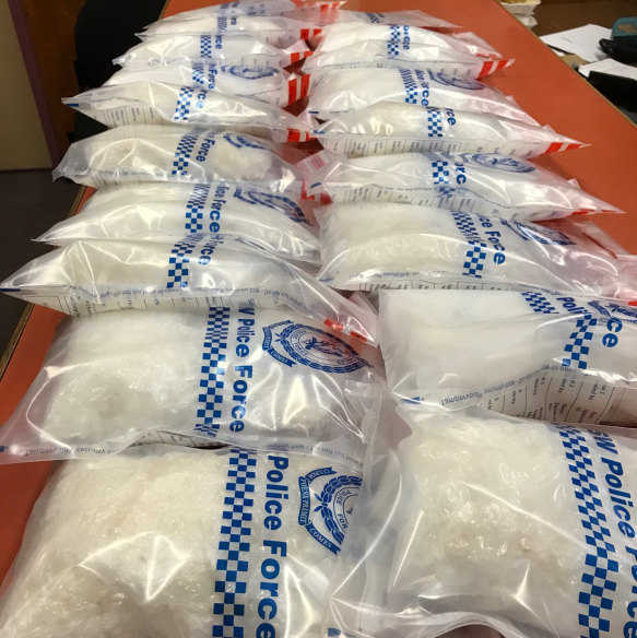 A NSW Police haul of ice, seized at Balranald. 
