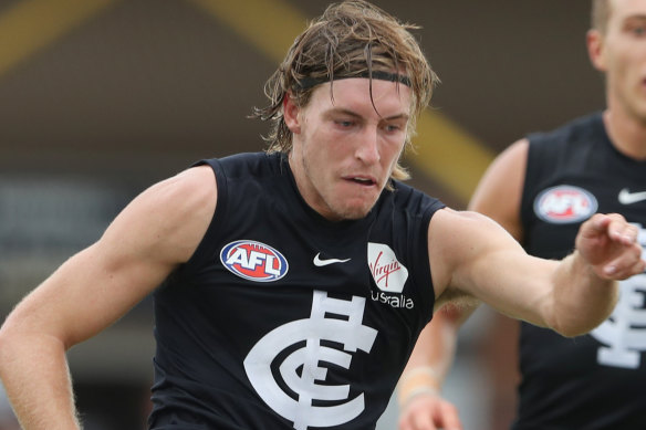 New face: former Giant Will Setterfield will play his first game for Carlton