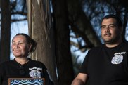 Artists Bronwen Smith and Gavin Chatfield who will take part in the National Indigenous Art Fair.