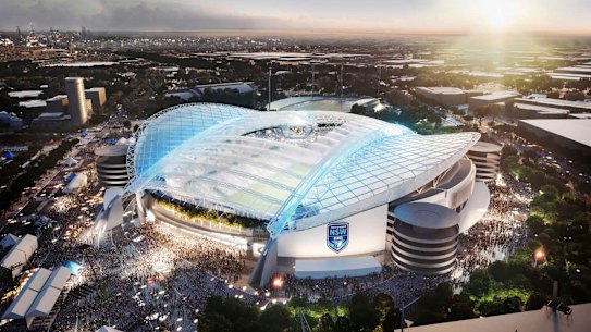 Construction on the new ANZ Stadium could be delayed until 2023 due to a shortfall in government revenue