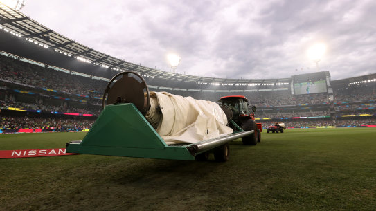 The covers were not needed on World Cup final day - but only by a narrow margin.