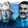 Communications consultant Kathy Jones and former School Infrastructure NSW chief executive Anthony Manning