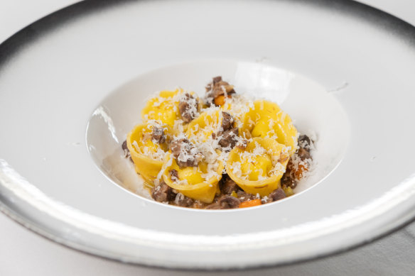 Cappelletti with dairy cow ragu at Sosta Ristorante, North Melbourne. 