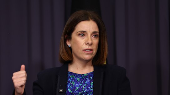 Communications Minister Anika Wells.