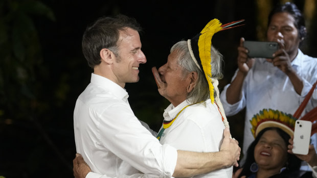‘I promised to come to your forest’: Macron honours tribal chief, reveals $1.6b plan to protect the Amazon