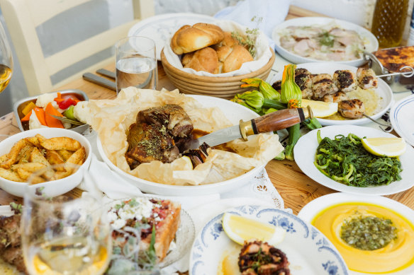 Taverna’s menu is all about meze and large dishes to share.