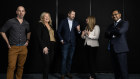 (left to right) James Cameron, AirTree Ventures, Pip Marlow, Salesforce, Ed Husic, MP, Kate Pounder, Tech Council, and Rohit Antao, PWC
, Tech Section attendees Roundtable held at Nine’s Boardroom, North Sydney headquarters. Friday 17th March 2023 AFR photo Louie Douvis .