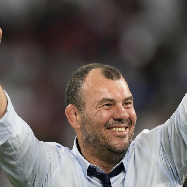 Eight years after taking the Wallabies to the final, Argentina’s head coach Michael Cheika is in another World Cup semi.