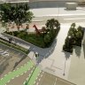 Brisbane’s ‘awkward island’ between Roma and George streets near the Transcontinental Hotel will be reduced in size and a new walkway built to new pedestrian crossing on Roma Street to improve access to the under-constuction, new Roma Street Station.